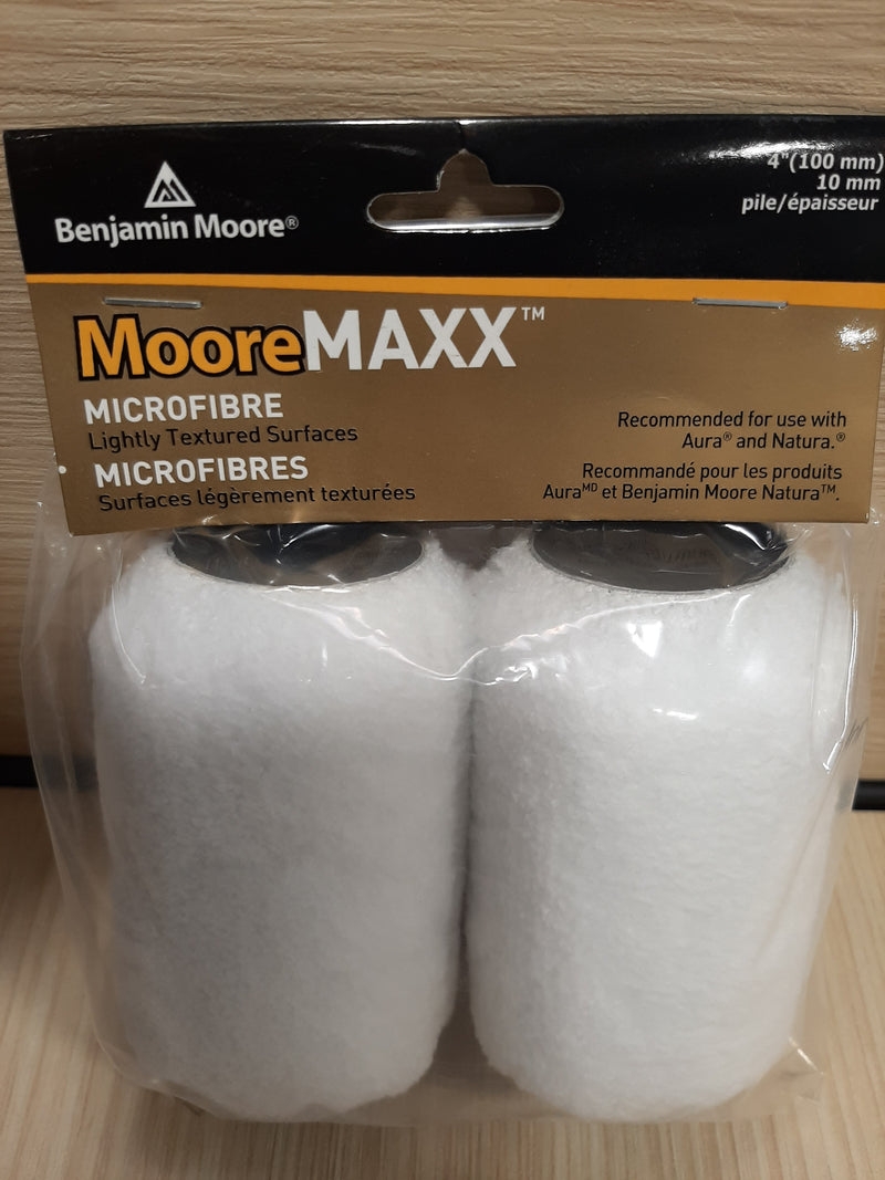 MooreMAXX Microfibre 4" Rollers 2 Pack
