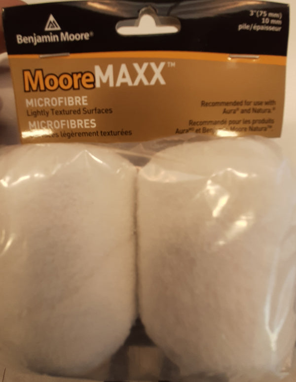 MooreMAXX Microfibre 3" Rollers 2 Pack