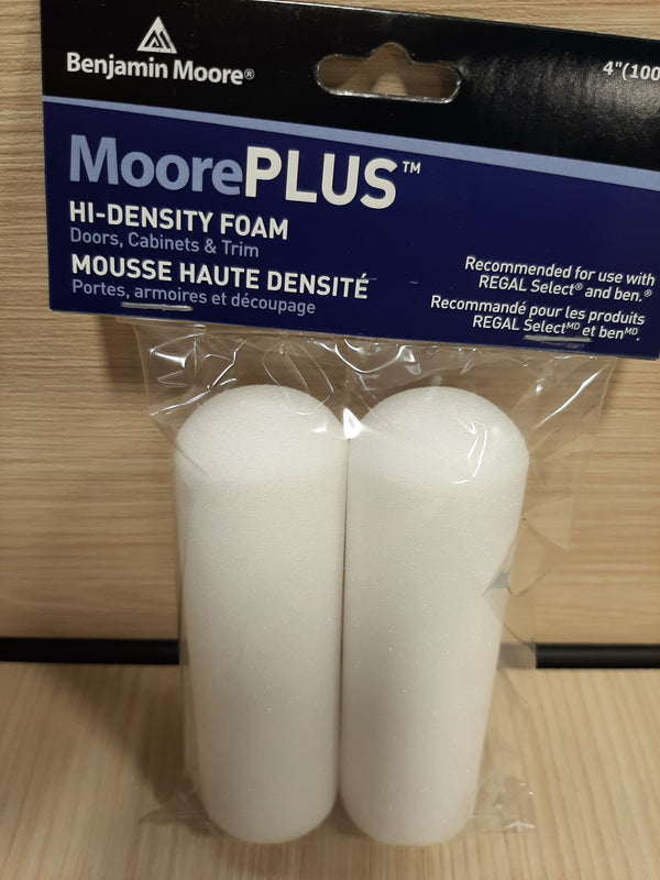 MoorePLUS Hi-Density Foam 4" Rollers 2 Pack
