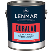 DuraLaq® Waterborne Acrylic Clear Finish - Dull Rubbed 1WB.102